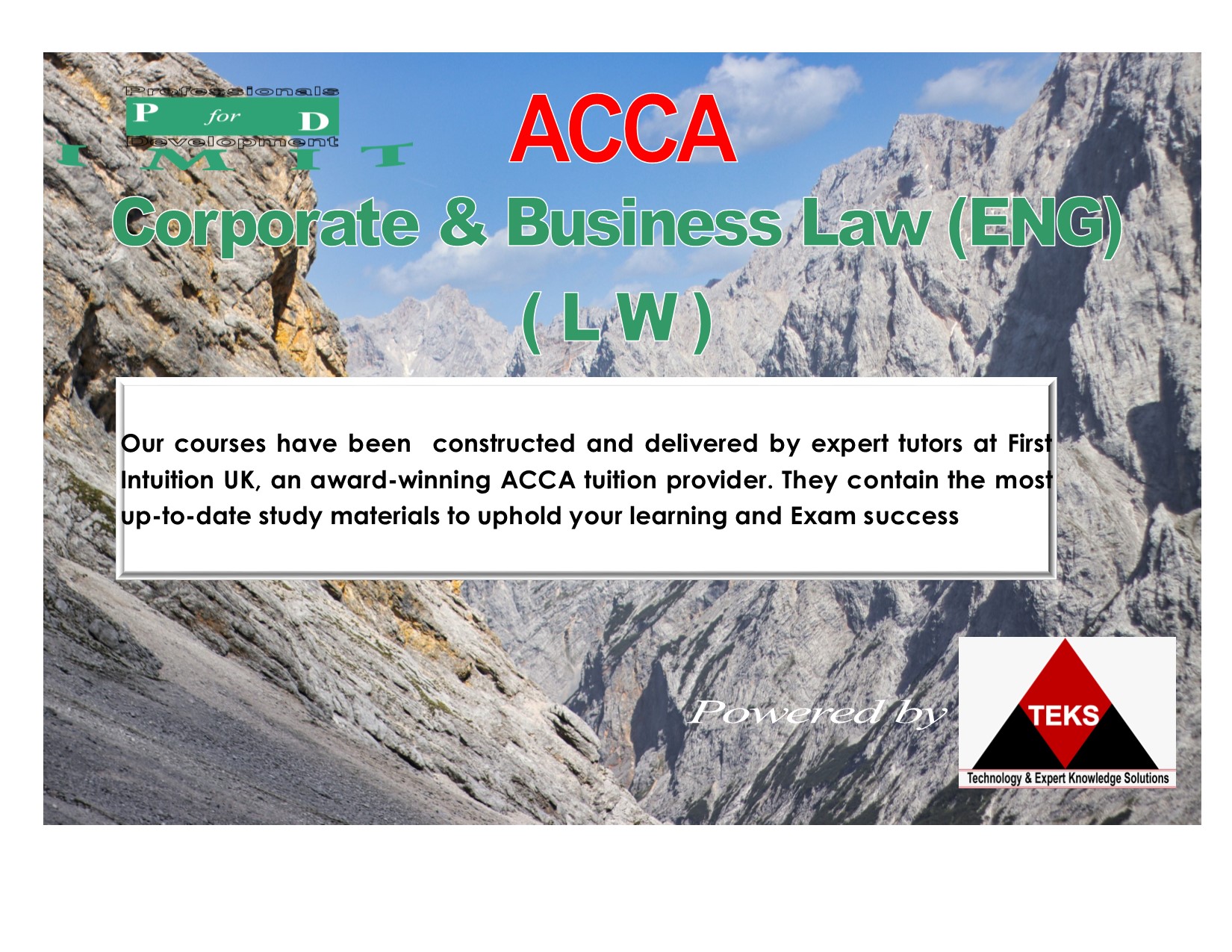 ACCA Module LW Landing Page